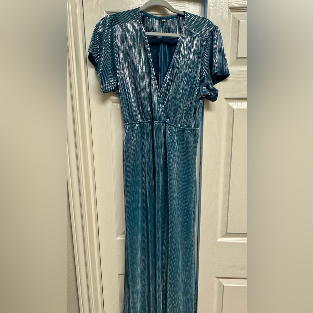 Elegant Blue Maxi Dress